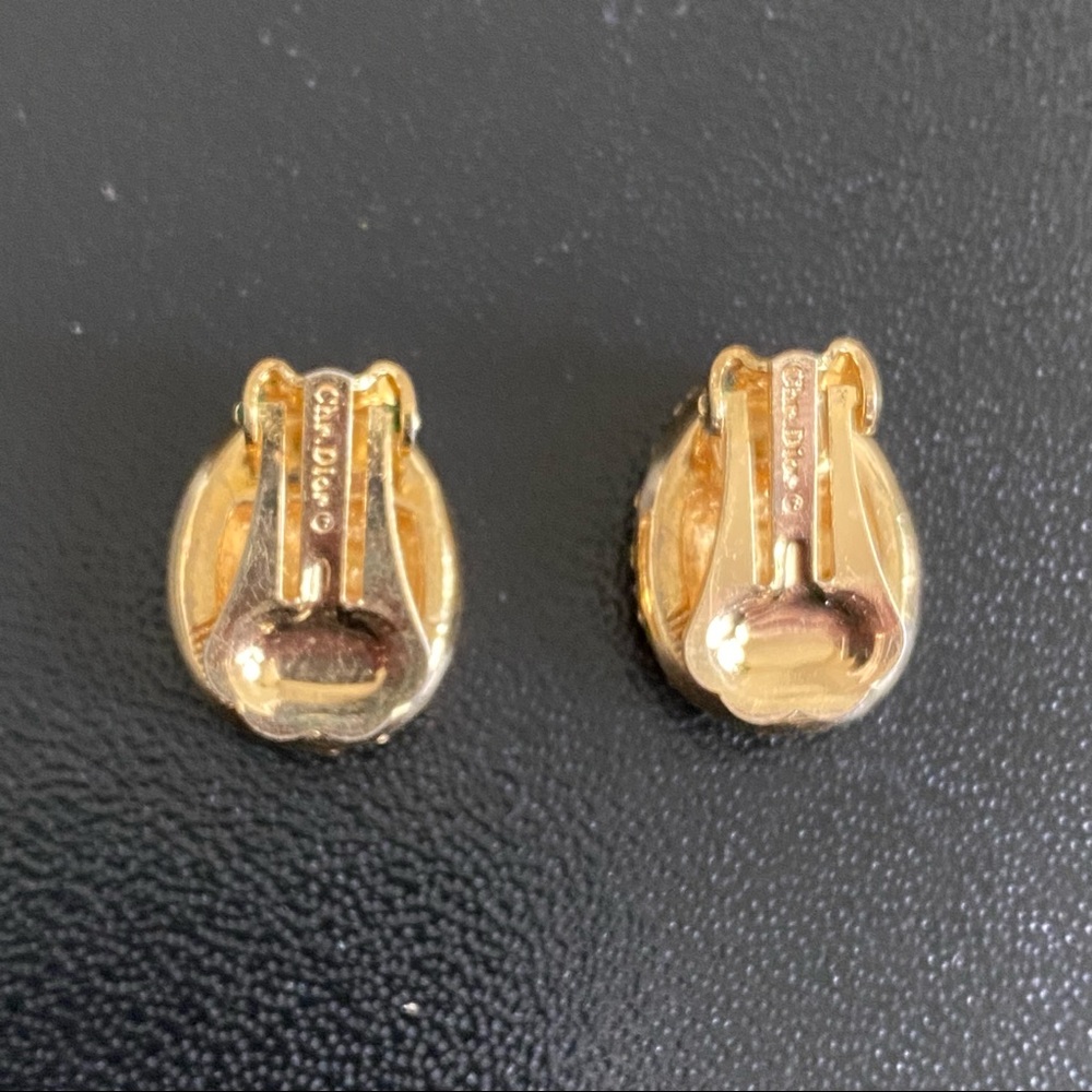 Vintage Dior Earrings Clip On - Picture 2 of 3
